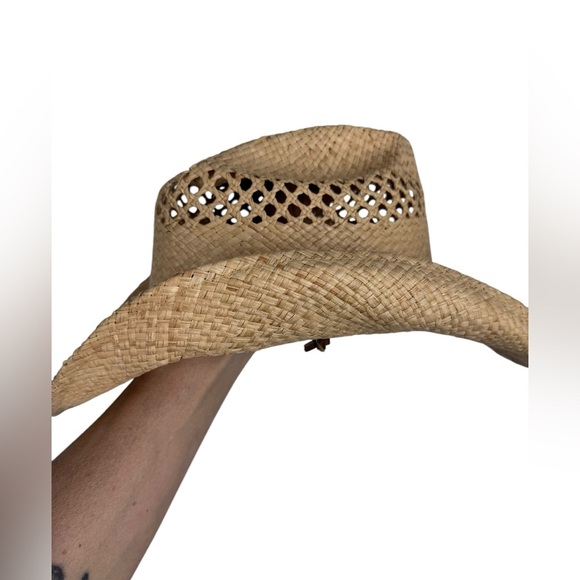 Shady Brady straw western hat festival style - Picture 2 of 4
